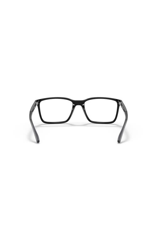 Arnette 52mm Rectangle Optical Glasses In Black