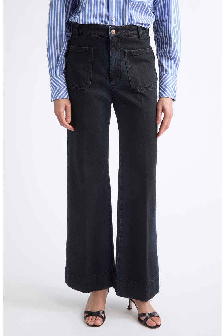 Alina Tailored Wide Leg Jeans, Main, color, INK BLUE