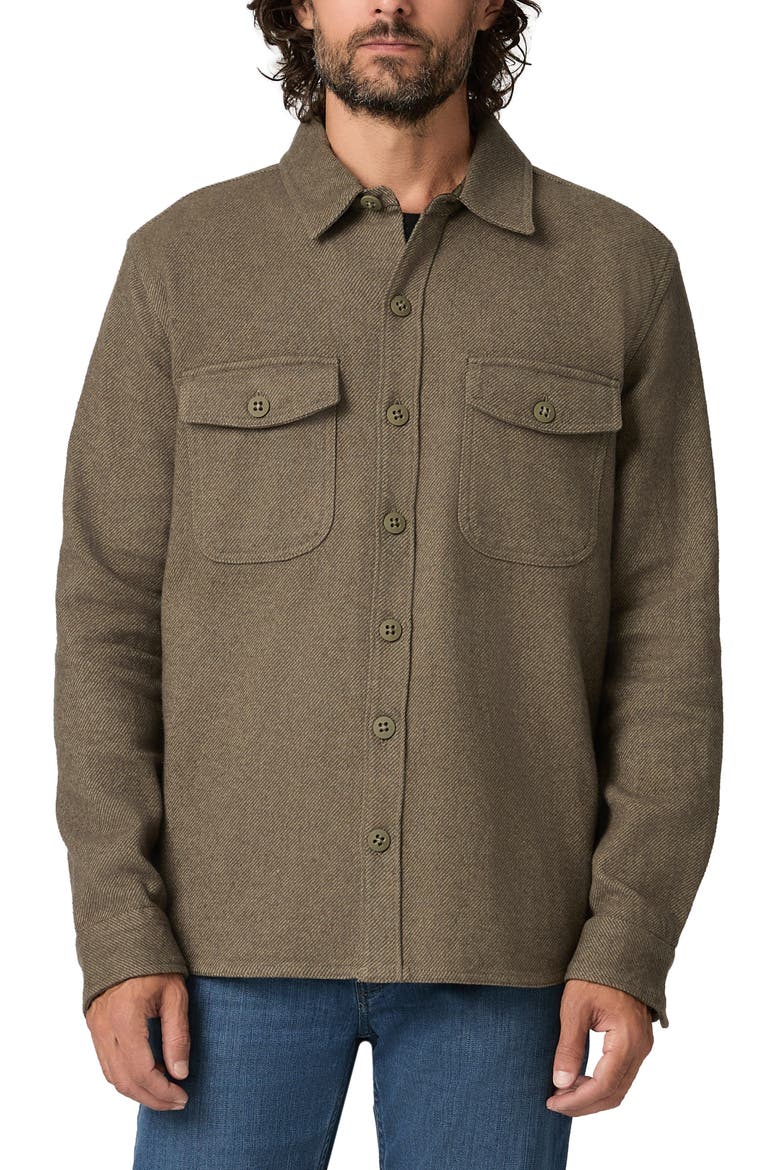 Seymore Cotton Overshirt, Main, color, CEDAR MOSS COMBO
