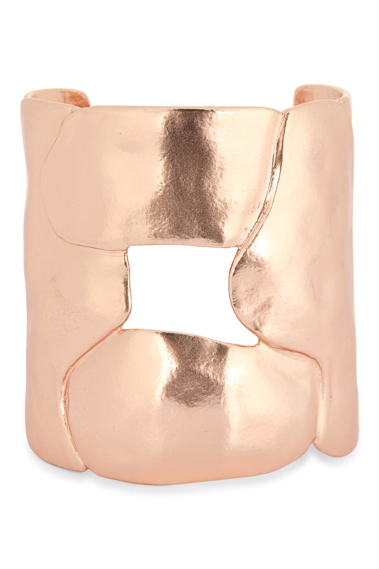 Cutout Cuff Bracelet, Main, color, ROSE GOLD