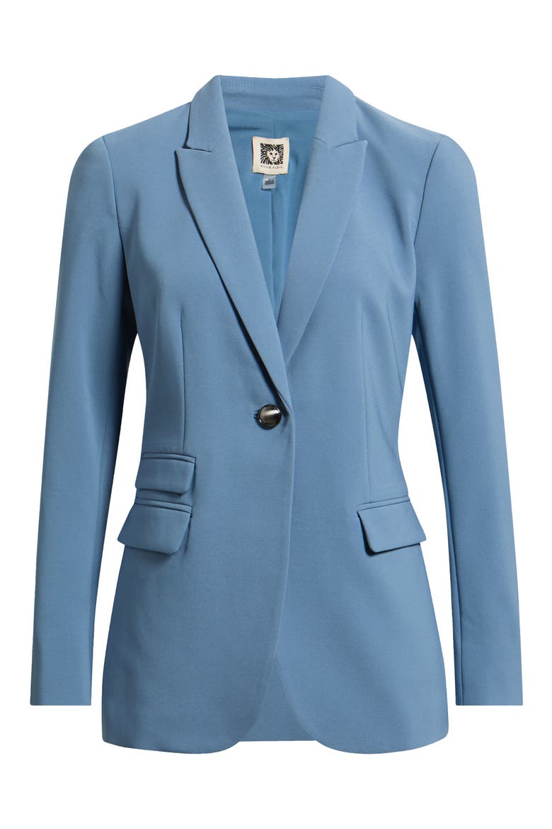 Triple Pocket One-Button Blazer, Alternate, color, DUTCH BLUE