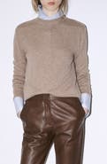 MANGO Round Neck Wool Sweater