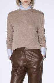 MANGO Round Neck Wool Sweater
