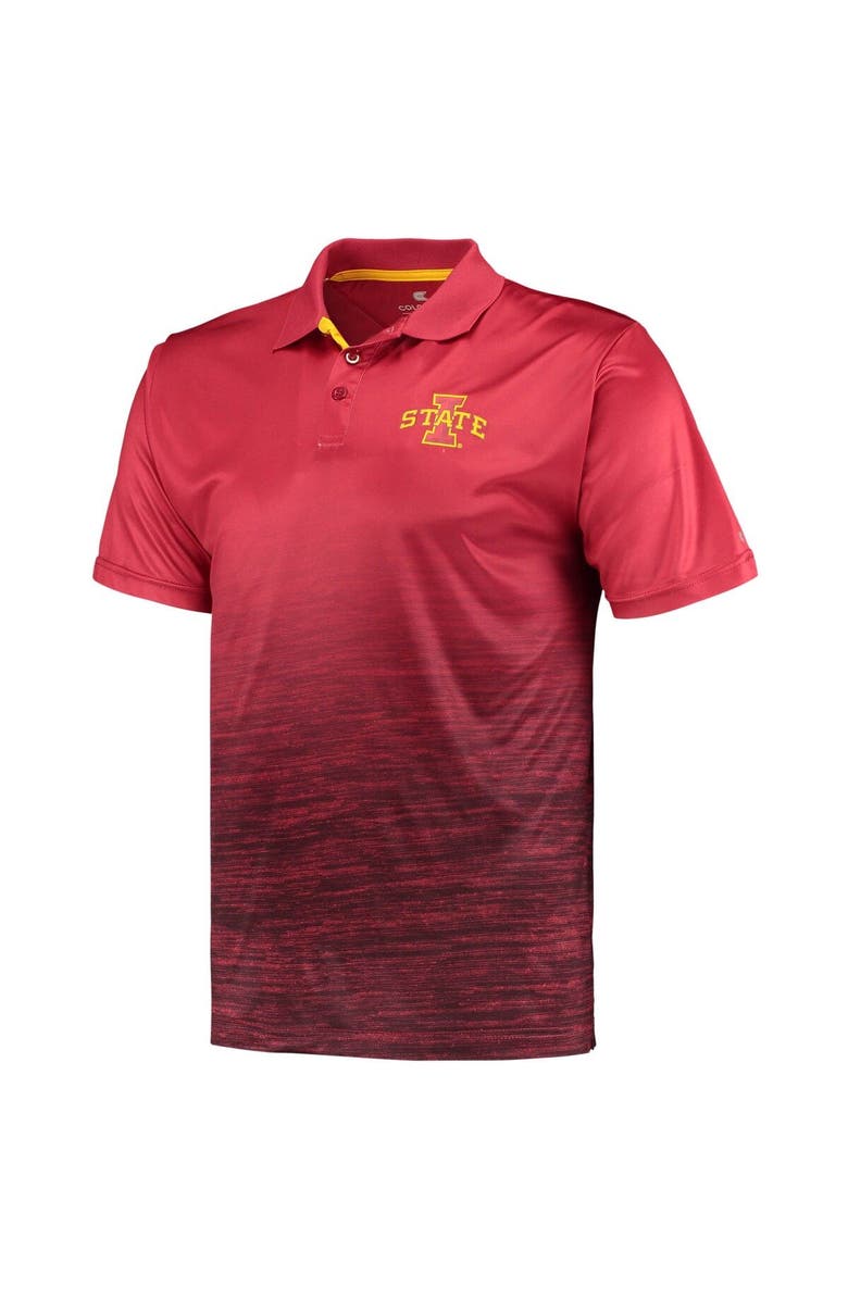COLOSSEUM Men's Colosseum Cardinal Iowa State Cyclones Marshall Polo, Alternate, color, Cardinal