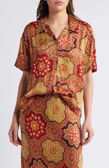 The Richmond Medallion Print Camp Shirt