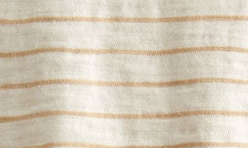 NORDSTROM NORDSTROM STRIPE SHORT SLEEVE HENLEY & DRAWSTRING SHORTS SET 