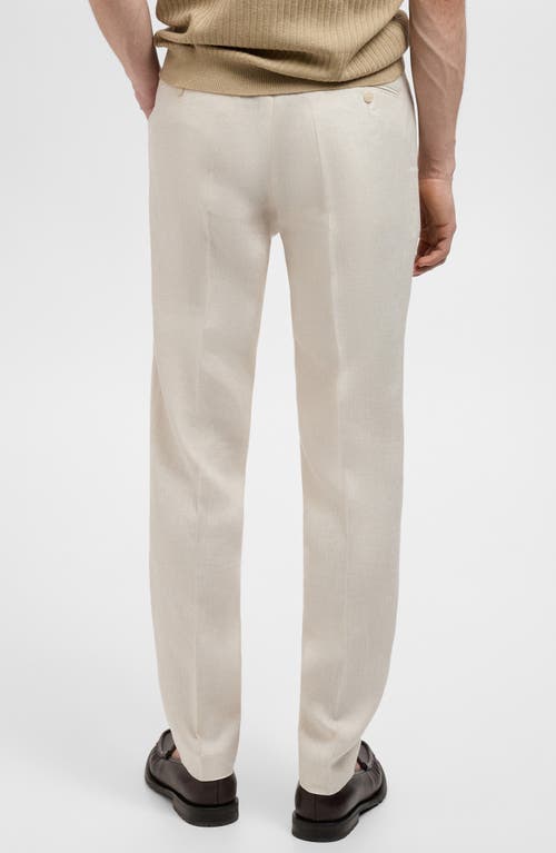 Mango Slim Fit Suit Pants In Neutral