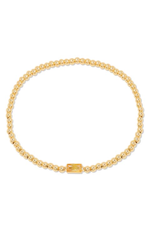 Kylie Birthstone Beaded Stretch Bracelet