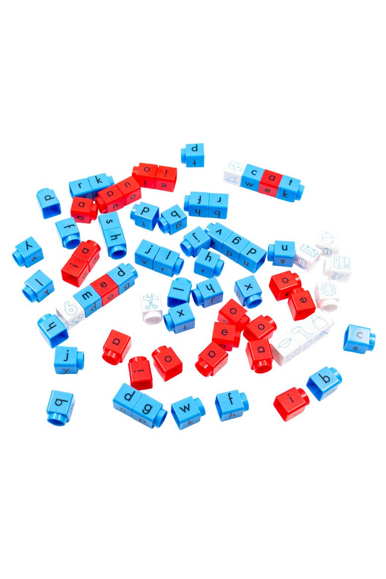 Phonics Cvc Blox Set, 70 Colorcoded Blocks, Alternate, color, Multicolored