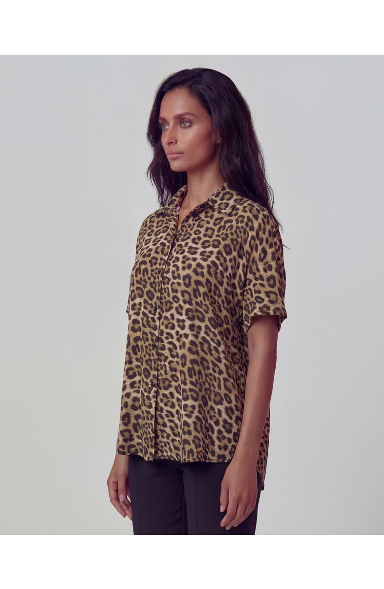 Lords of Harlech Leopard Womens Printed Shirt, Alternate, color, Leopard Brown
