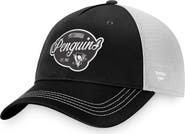 FANATICS Women's Fanatics Branded Black/White Pittsburgh Penguins Fundamental Trucker Adjustable Hat