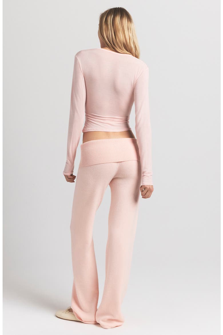 Sheer Modal Blend Cardigan, Alternate, color, PRIMROSE
