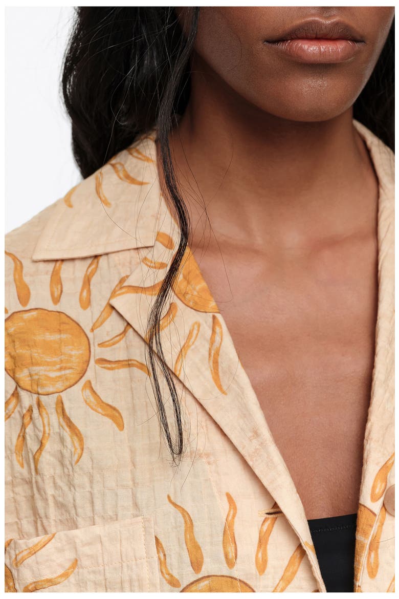 Textured Cotton Oversize Shirt, Alternate, color, BIMBA BY THE SOUTH