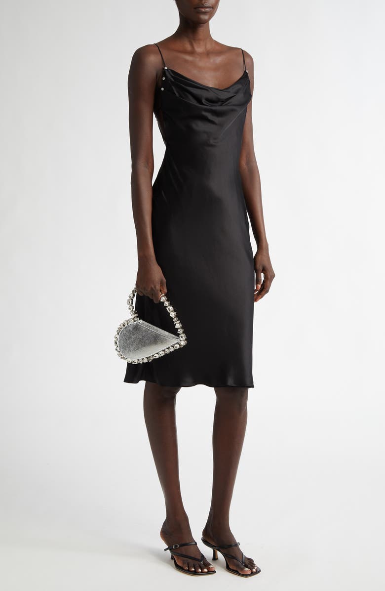 L’alingi Love Crystal Top Handle Bag, Alternate, color, Silver