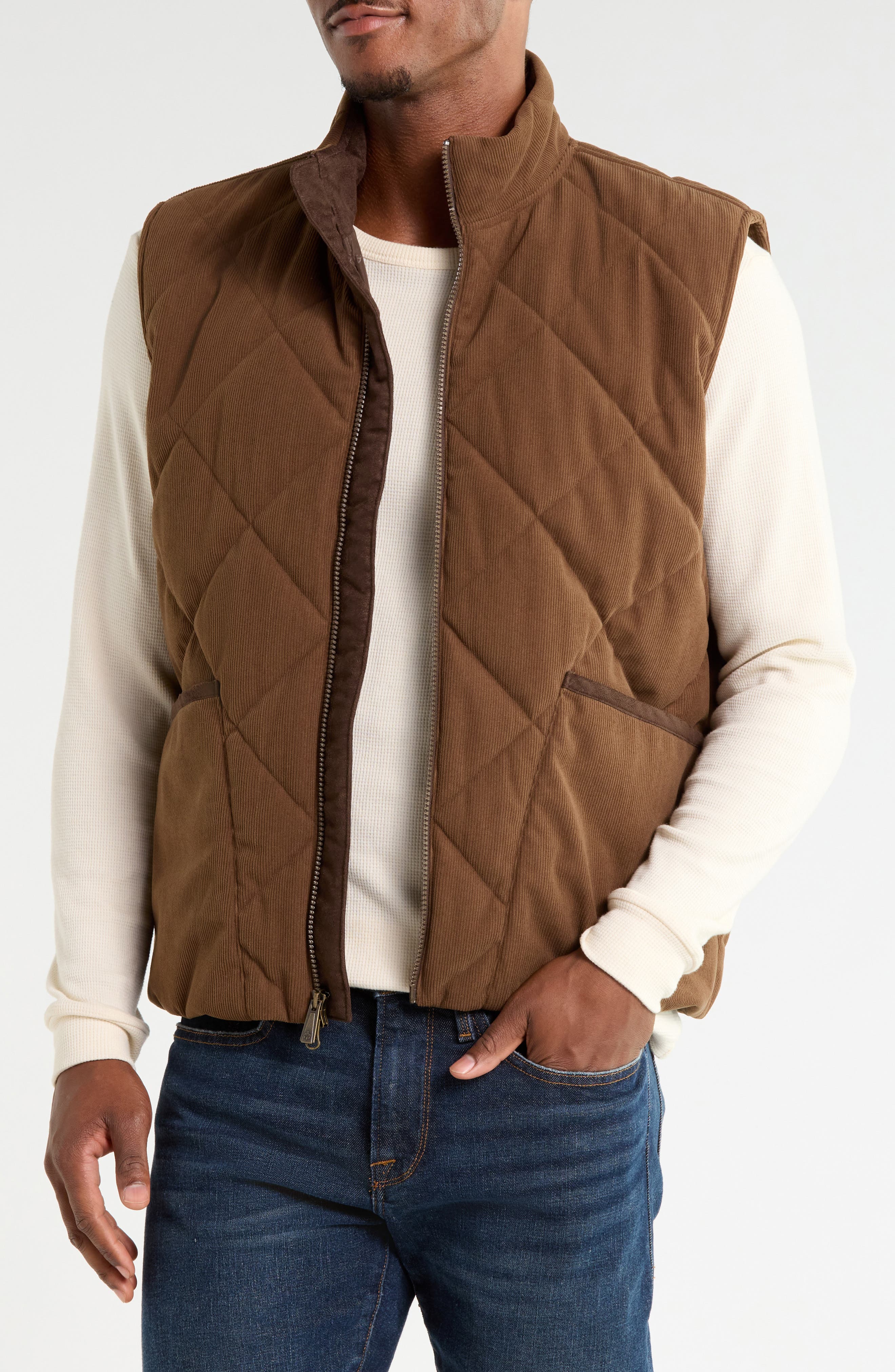 Quilted Corduroy Vest