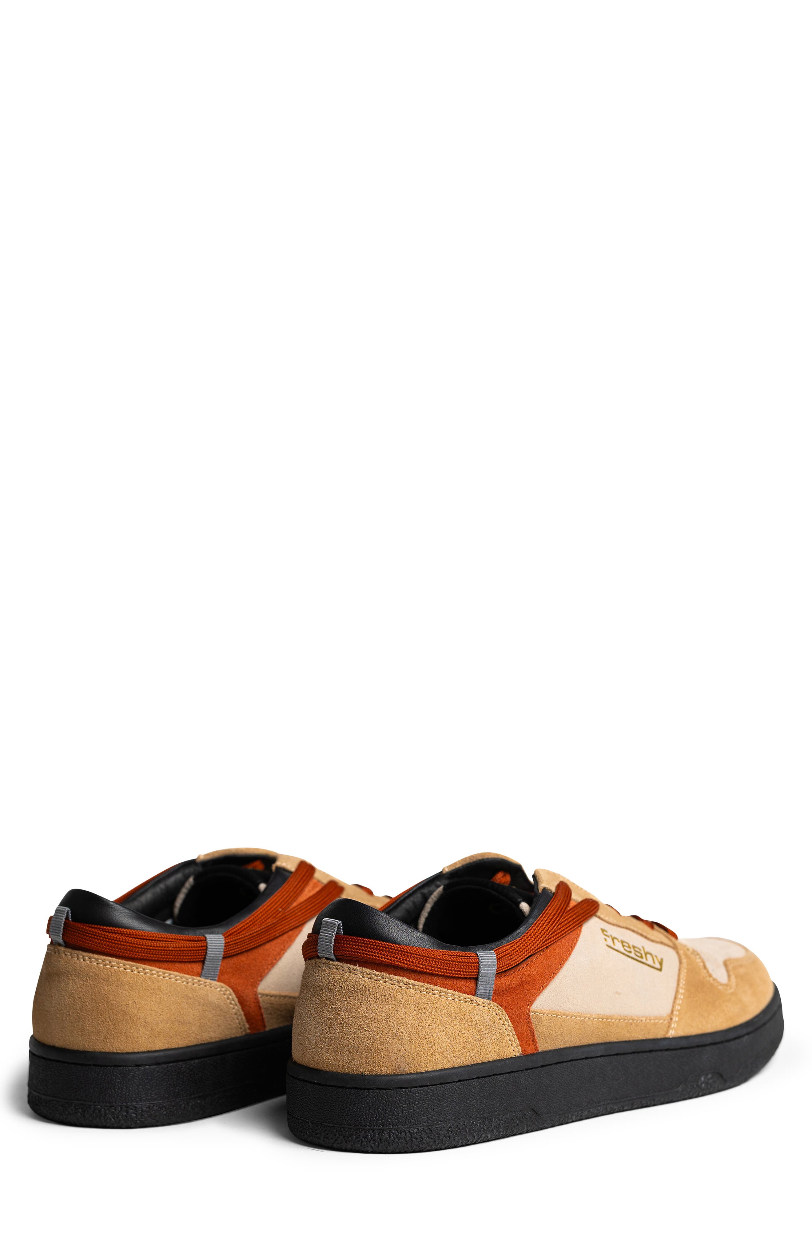 Gorillaz Leather Sneaker, Alternate, color, JET BLACK / SAND / TAN