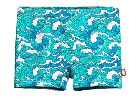Girls UPF 50+ Printed Swim Boy Shorts (Toddler/Kids)
