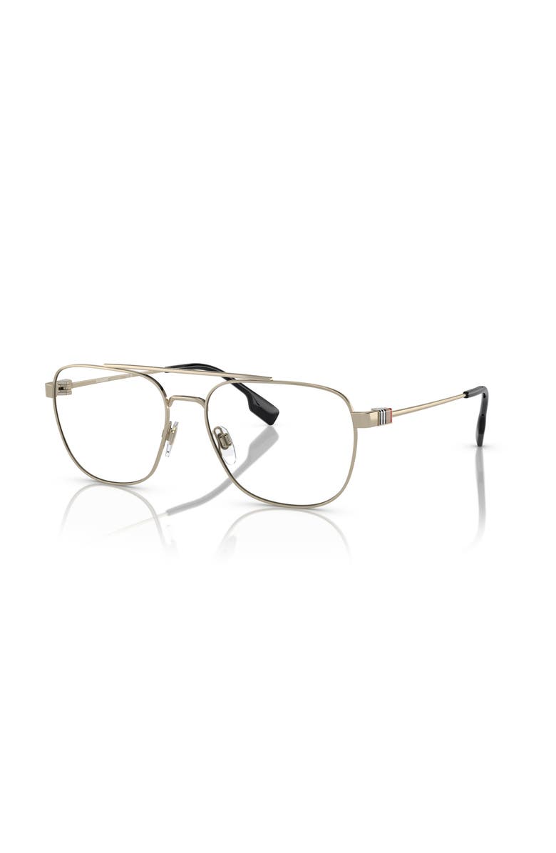 Burberry 57mm Square optical glasses, Main, color, Gold