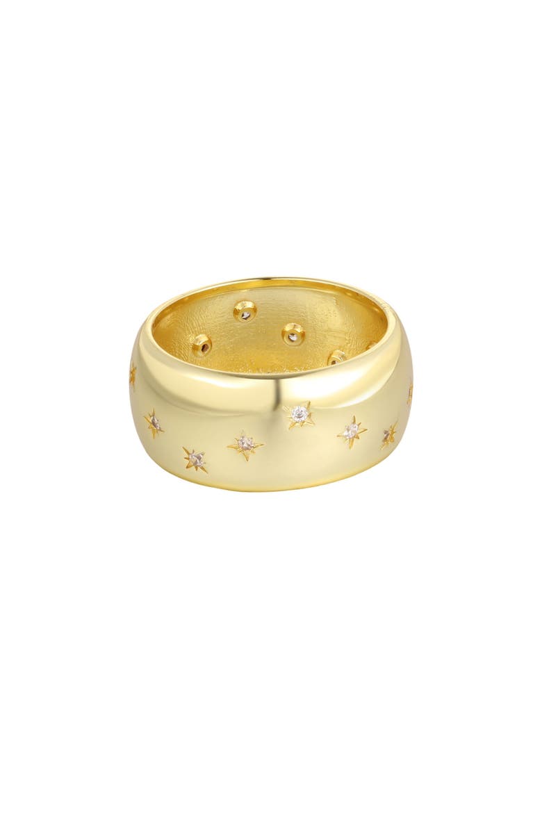 Chubby Stars Band Ring, Main, color, GOLD