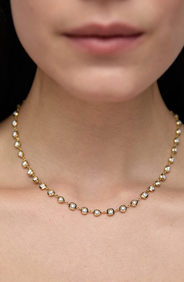 Lab Grown Diamond Bezel Necklace
