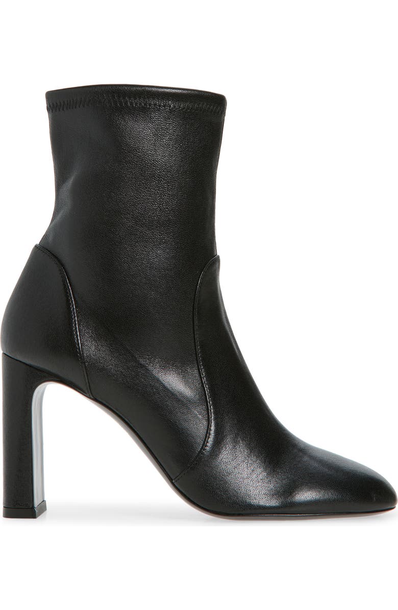 Stuart Weitzman Babette Bootie 85, Alternate, color, Black Nappa