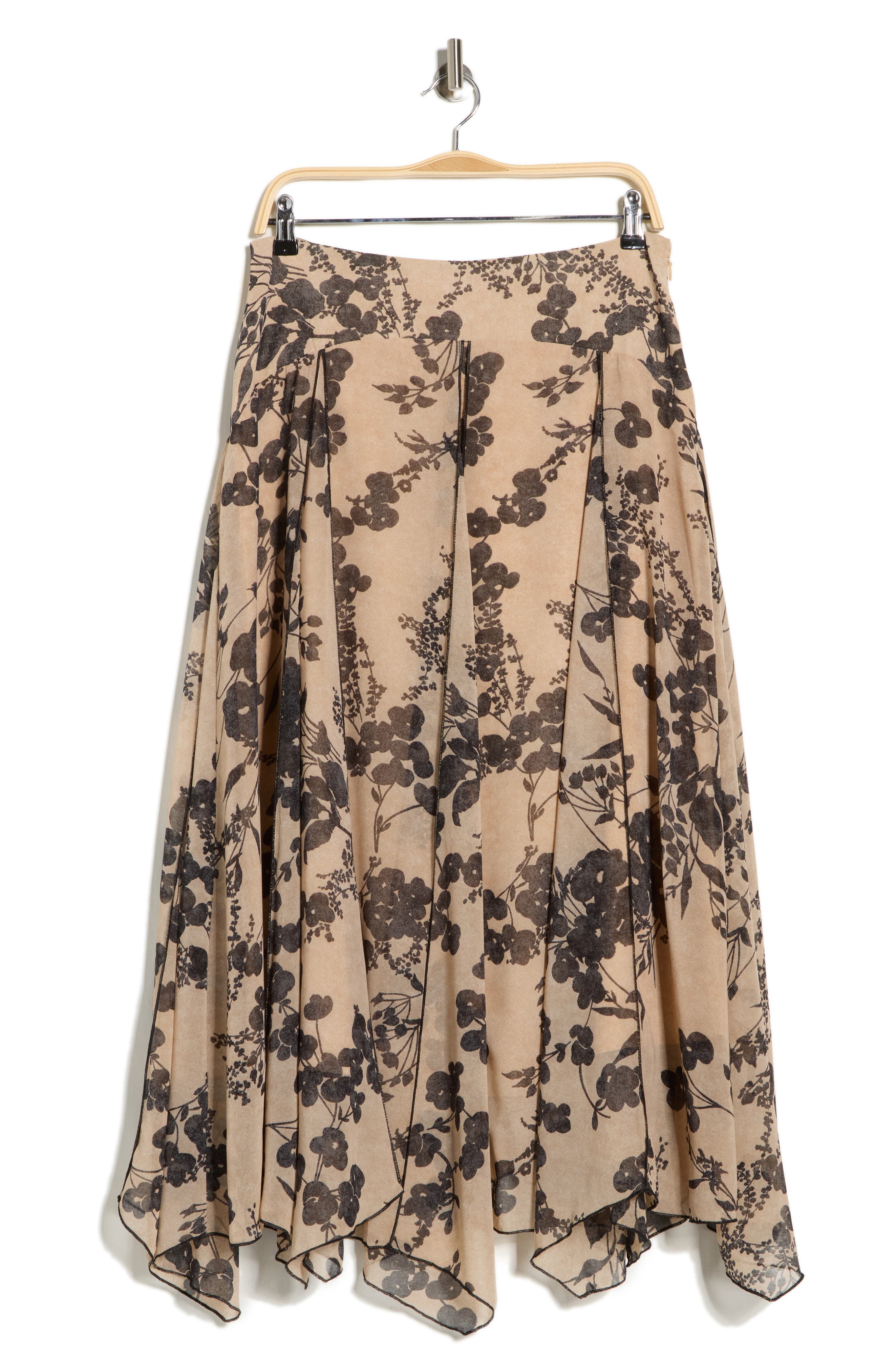 Ted Baker Floral Godet Maxi Skirt