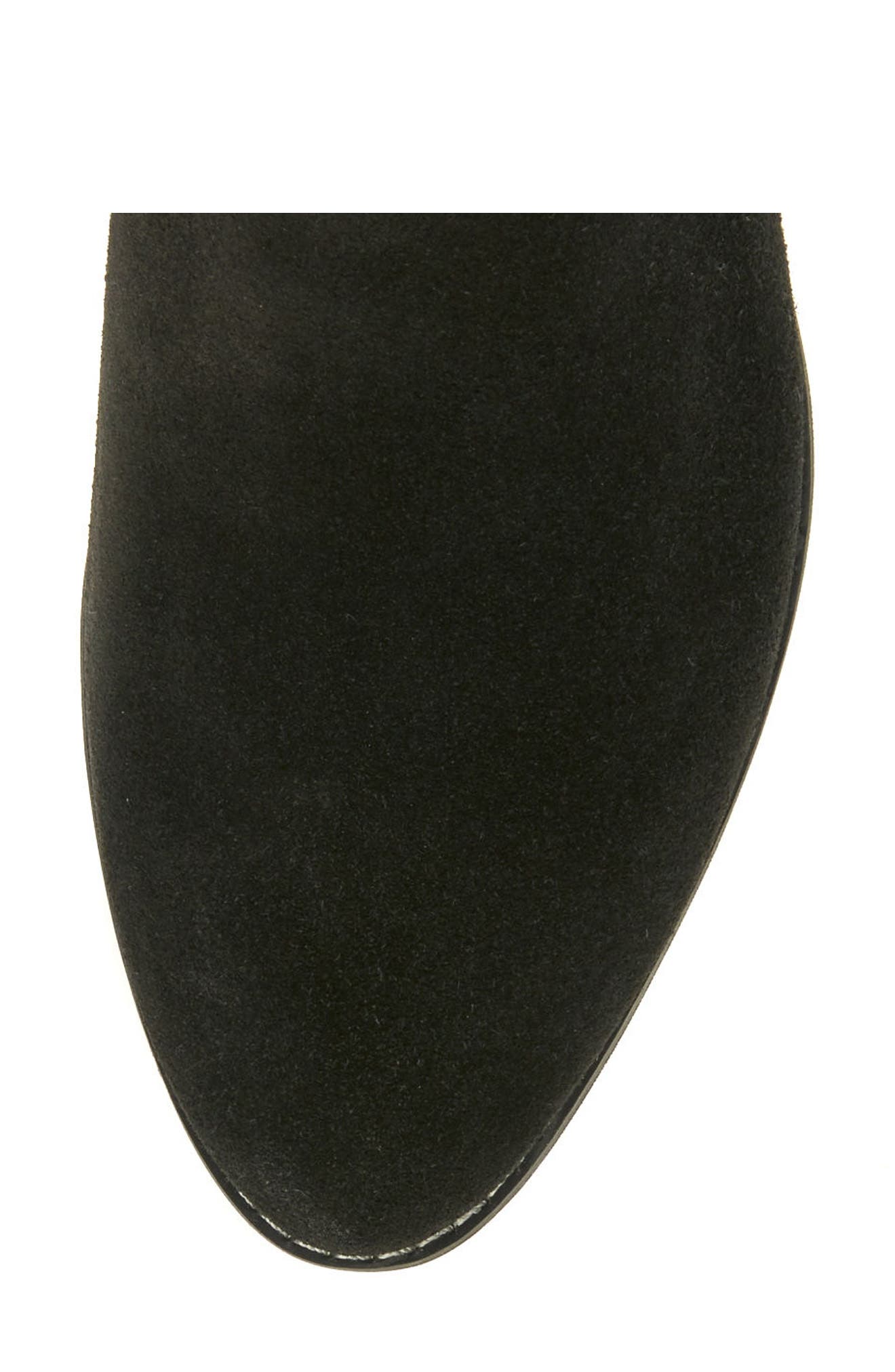 Lynne Waterproof Bootie, Alternate, color, BLACK SUEDE