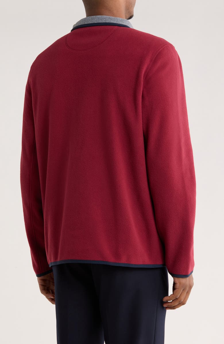 Brooks Brothers Fleece Full Zip Jacket, Alternate, color, Cordovan