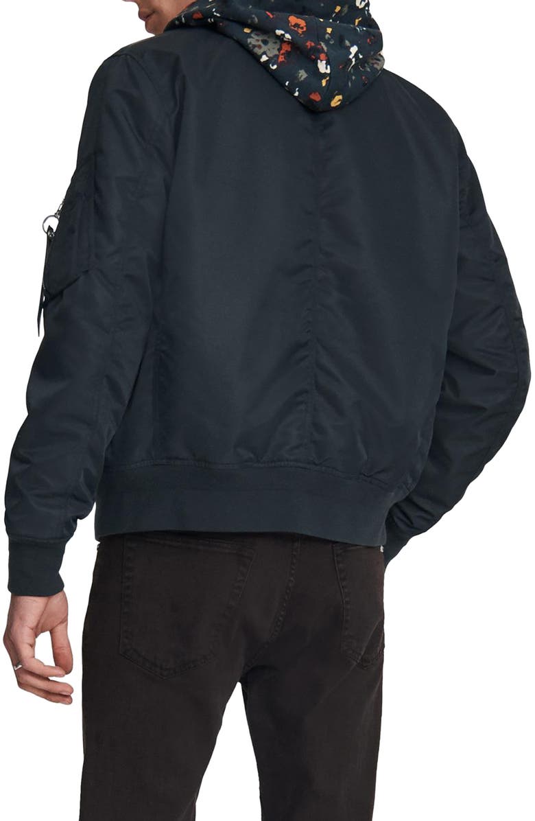 rag & bone Manston Recycled Nylon Bomber Jacket, Alternate, color,