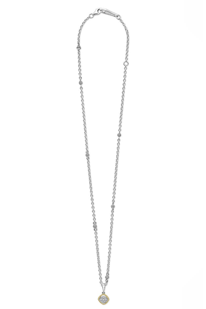 Rittenhouse Diamond Pendant Necklace, Alternate, color, SILVER