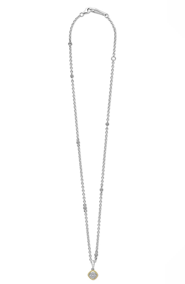LAGOS Rittenhouse Diamond Pendant Necklace, Alternate, color, Silver