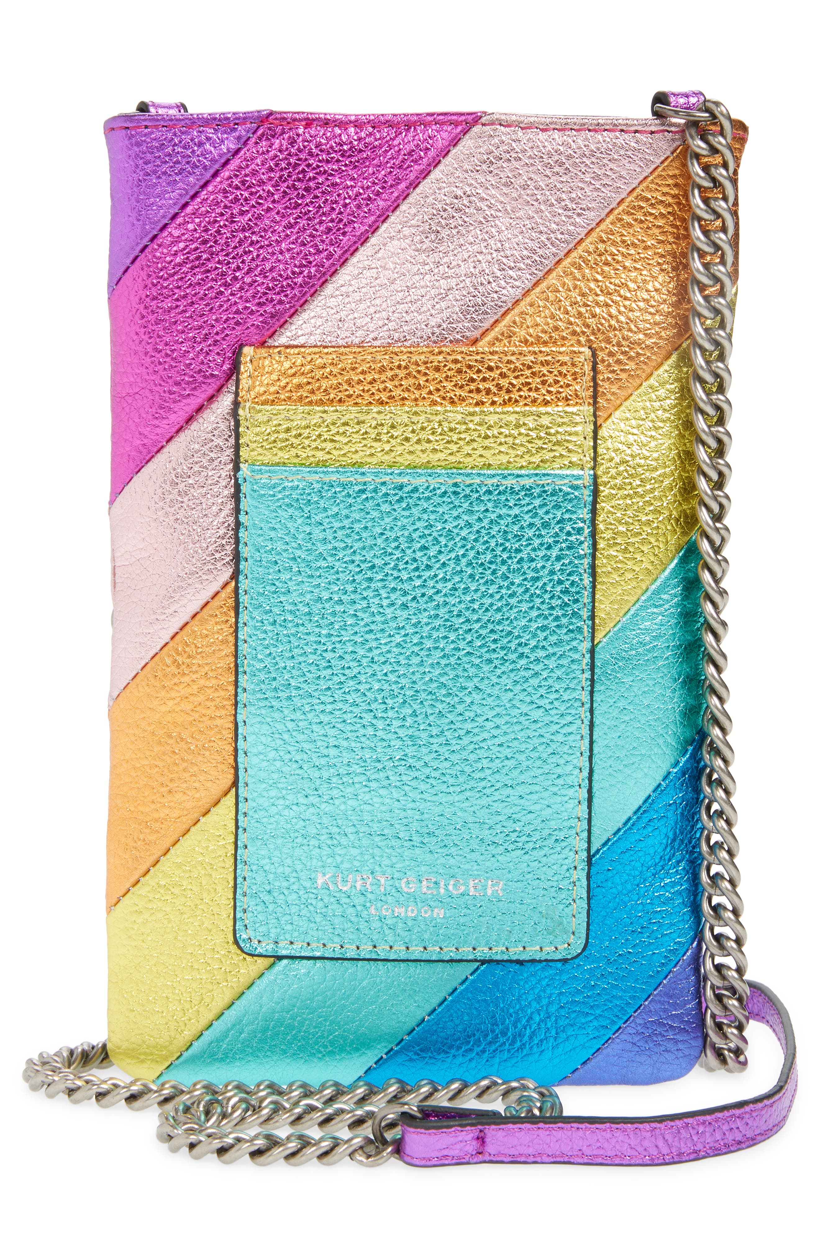 Rainbow Shop Kensington Phone Crossbody Bag, Alternate, color, PINK MULTI
