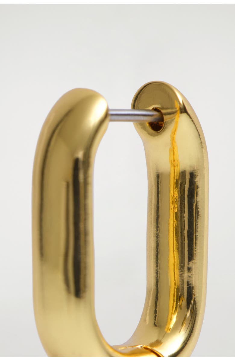 COS Oval Hoop Earrings, Alternate, color, Gold