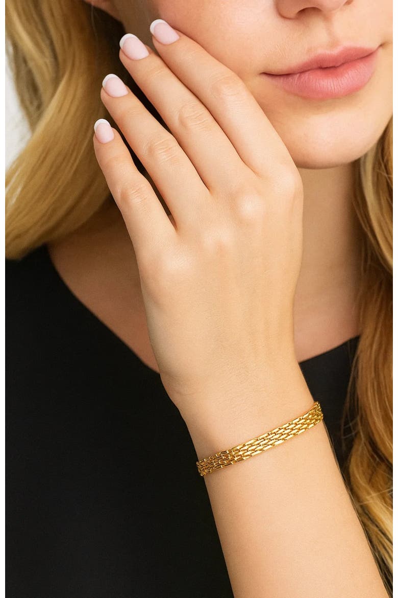 Elena Adjustable Stackable Link Bracelet, Alternate, color, Gold