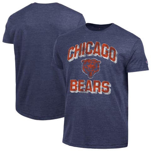 Men's Champion  Heather Navy Chicago Bears Ultimate Tri-Blend T-Shirt