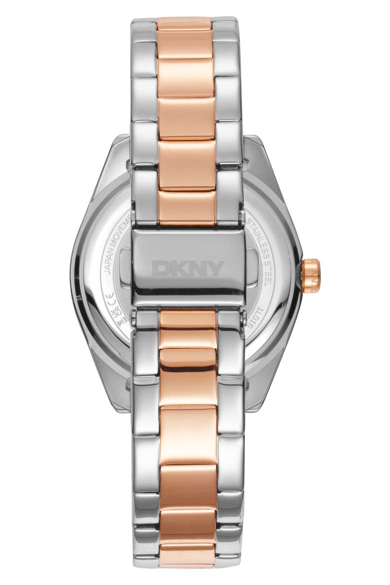 Two Tone Quartz Bracelet Watch, 34mm, Alternate, color, TWO TONE SILVER AND ROSE GOLD