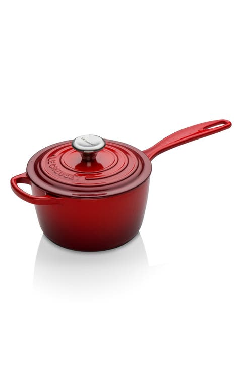 Signature 1.75-Quart Enameled Cast Iron Saucepan