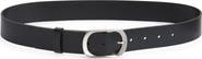 Nordstrom Oval Buckle Leather Belt