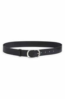 Nordstrom Oval Buckle Leather Belt