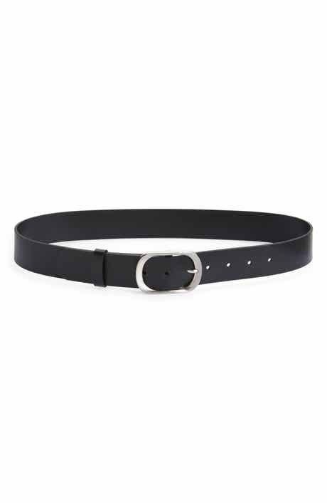 Nordstrom Oval Buckle Leather Belt