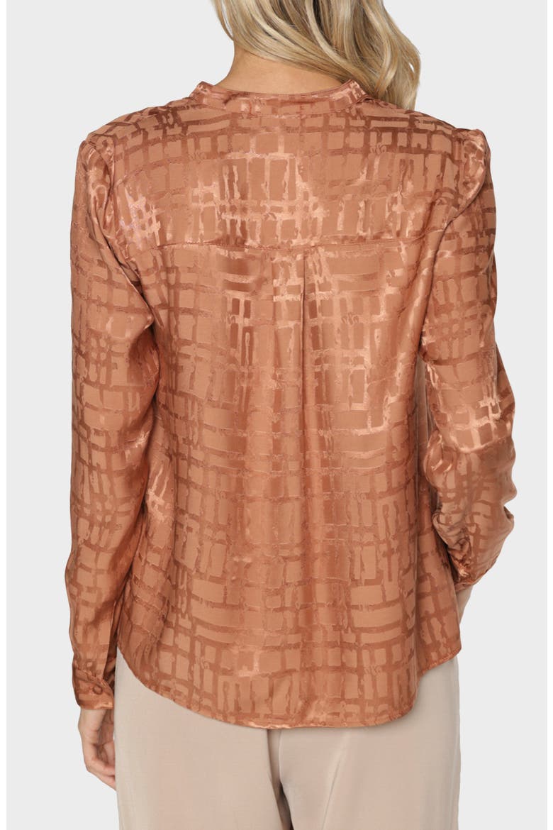 Kinzie Long Sleeve Top, Alternate, color, RUST