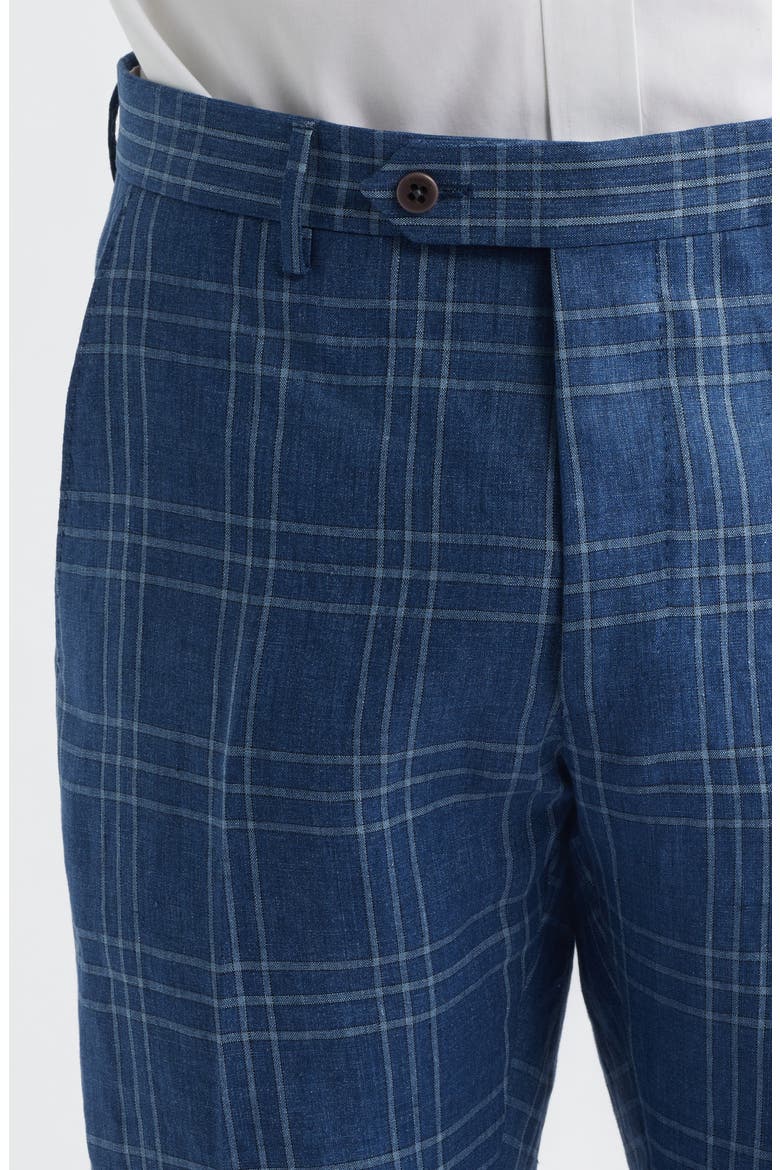 Noah Linen Dress Pants, Alternate, color, BLUE