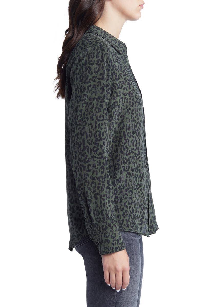 Rails Kate Leopard Print Silk Blouse, Alternate, color, 