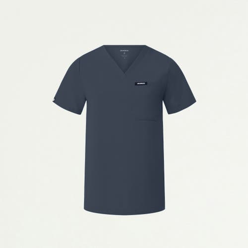 Jaanuu 1-pocket Classic V-neck Scrub Top In Gray