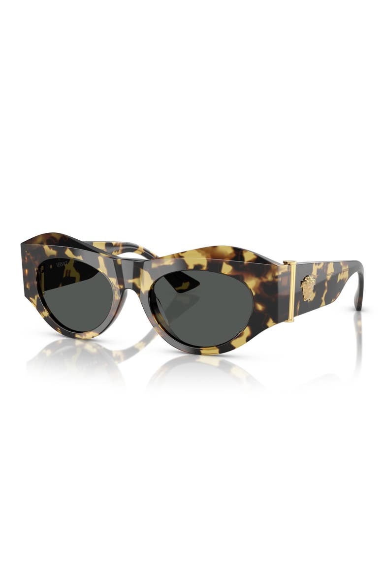52mm Oval Sunglasses, Alternate, color, HAVANA