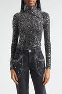 Isabel Marant Étoile Lou Sequin High Neck Top