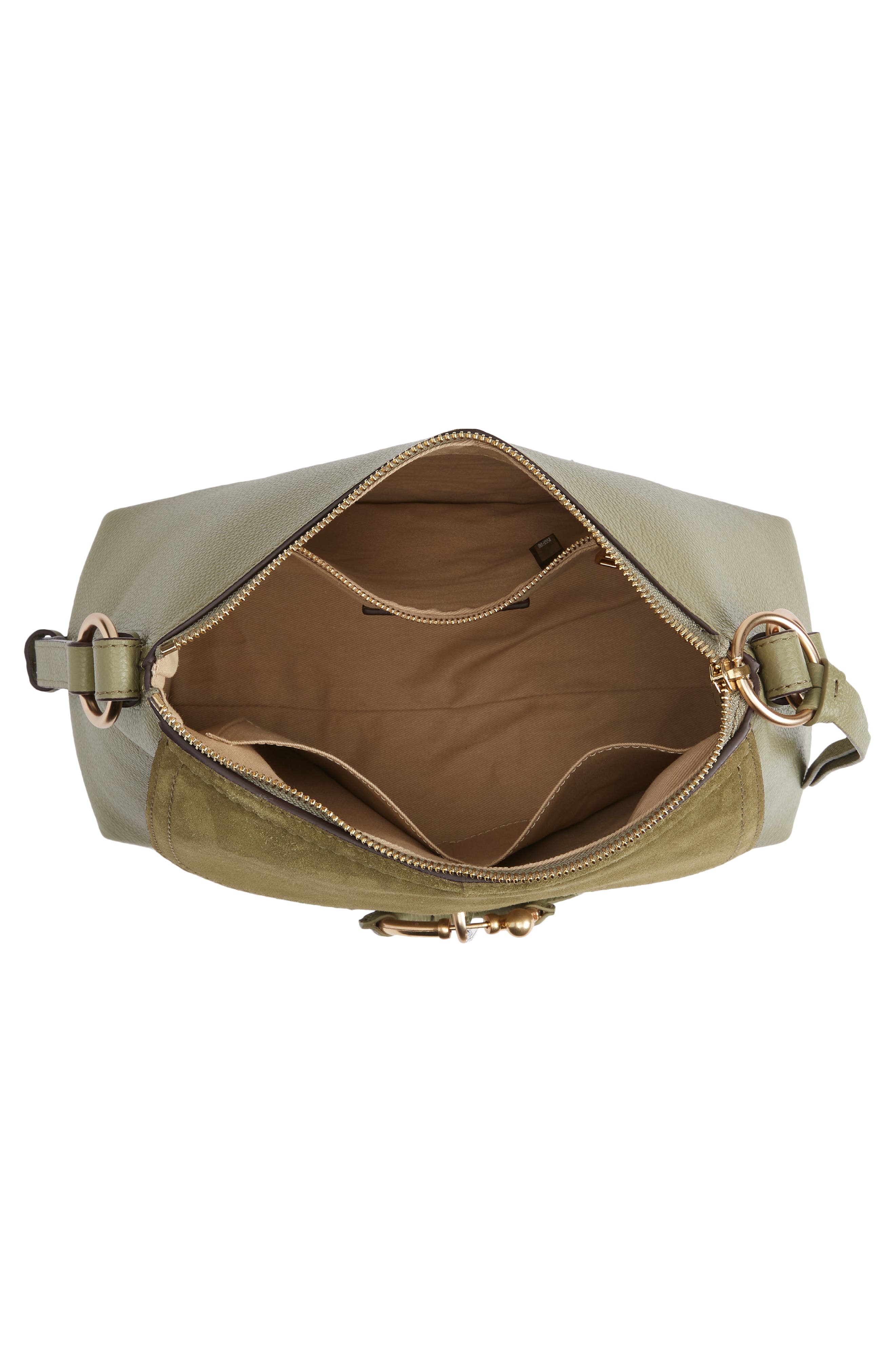 See by Chloé Small Joan Leather Shoulder Bag, Alternate, color, Aloe Green