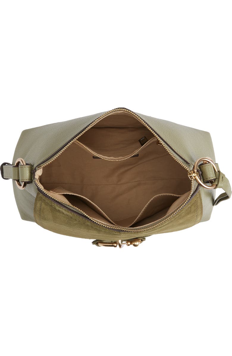See by Chloé Small Joan Leather Shoulder Bag, Alternate, color, Aloe Green