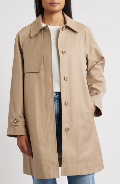 Sam Edelman Corduroy Collar Raincoat
