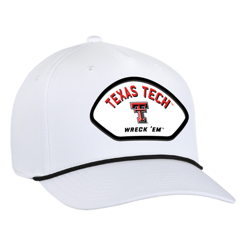 Men's Ahead  White Texas Tech Red Raiders Alto Rope Adjustable Hat
